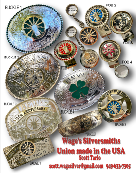 Ibew belt buckle sale